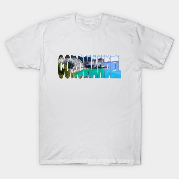 COROMANDEL - New Zealand Coastal Cove Stunning Day T-Shirt by TouristMerch